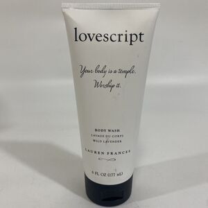 Lovescript By Lauren Frances Body Wash Wild Lavender  6 oz New Sealed Ret $28